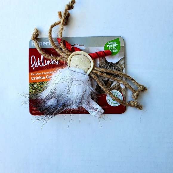 Cat 1st Christmas Holiday Stocking with toys - Picture 5 of 6